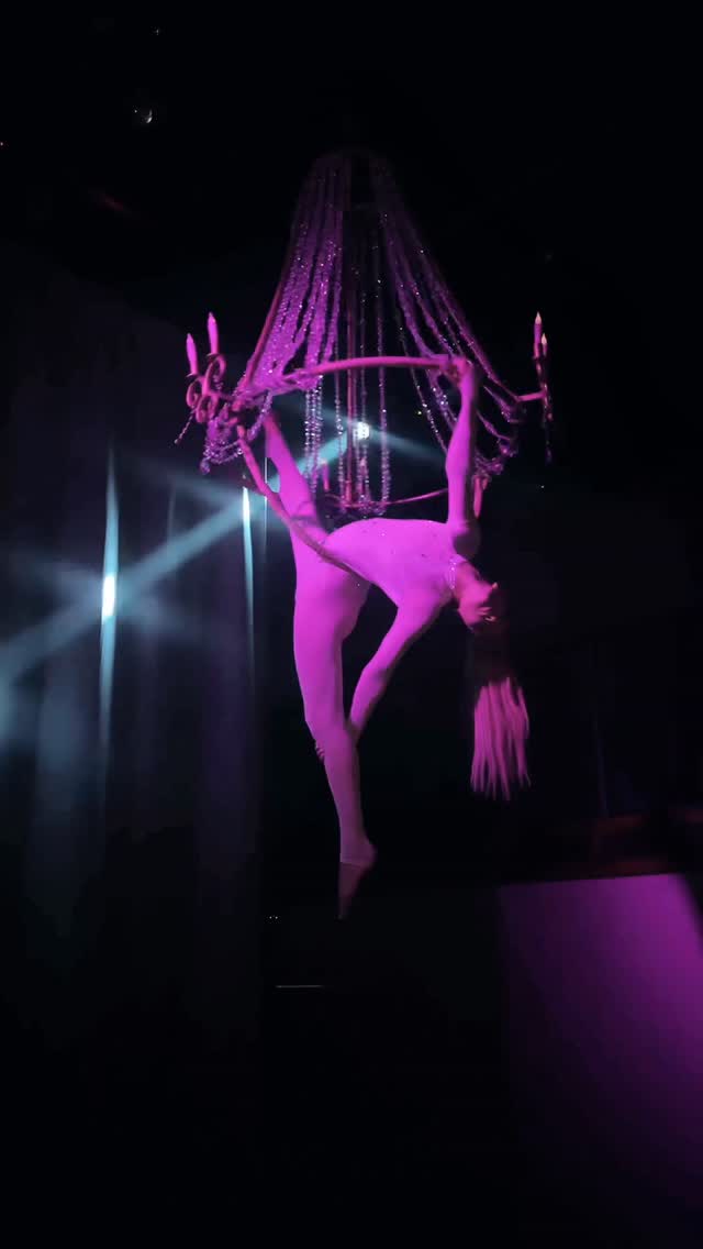 Aerial performance at event